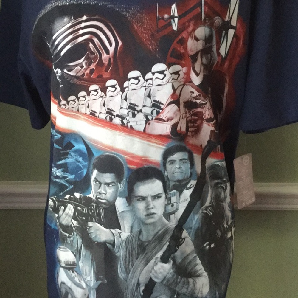 DisneyUnisex100% Cotton SZ L T-Shirt Force Awakens - Picture 2 of 5